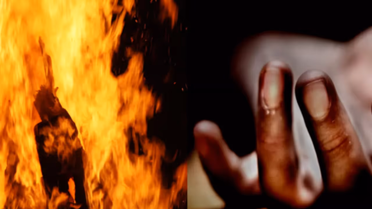 Woman set fire Woman set fire
