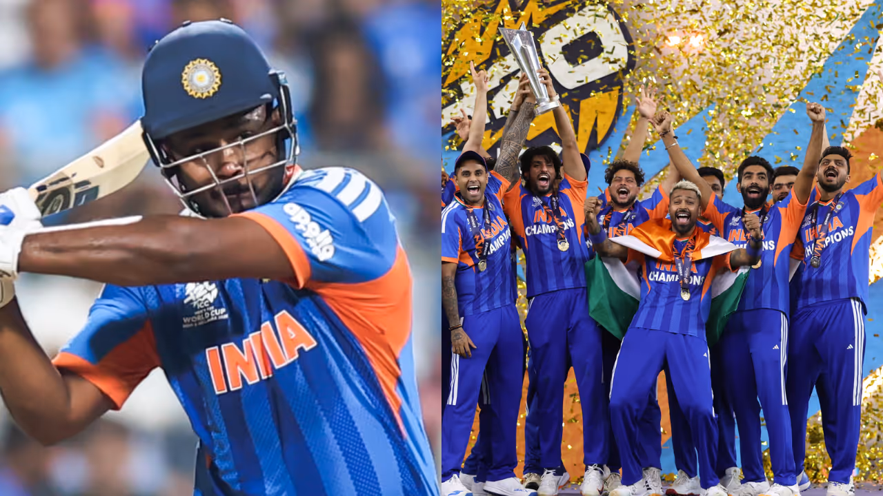 Sanju Samson and Team India's T20 World Cup Celebrations Sanju Samson and Team India's T20 World Cup Celebrations