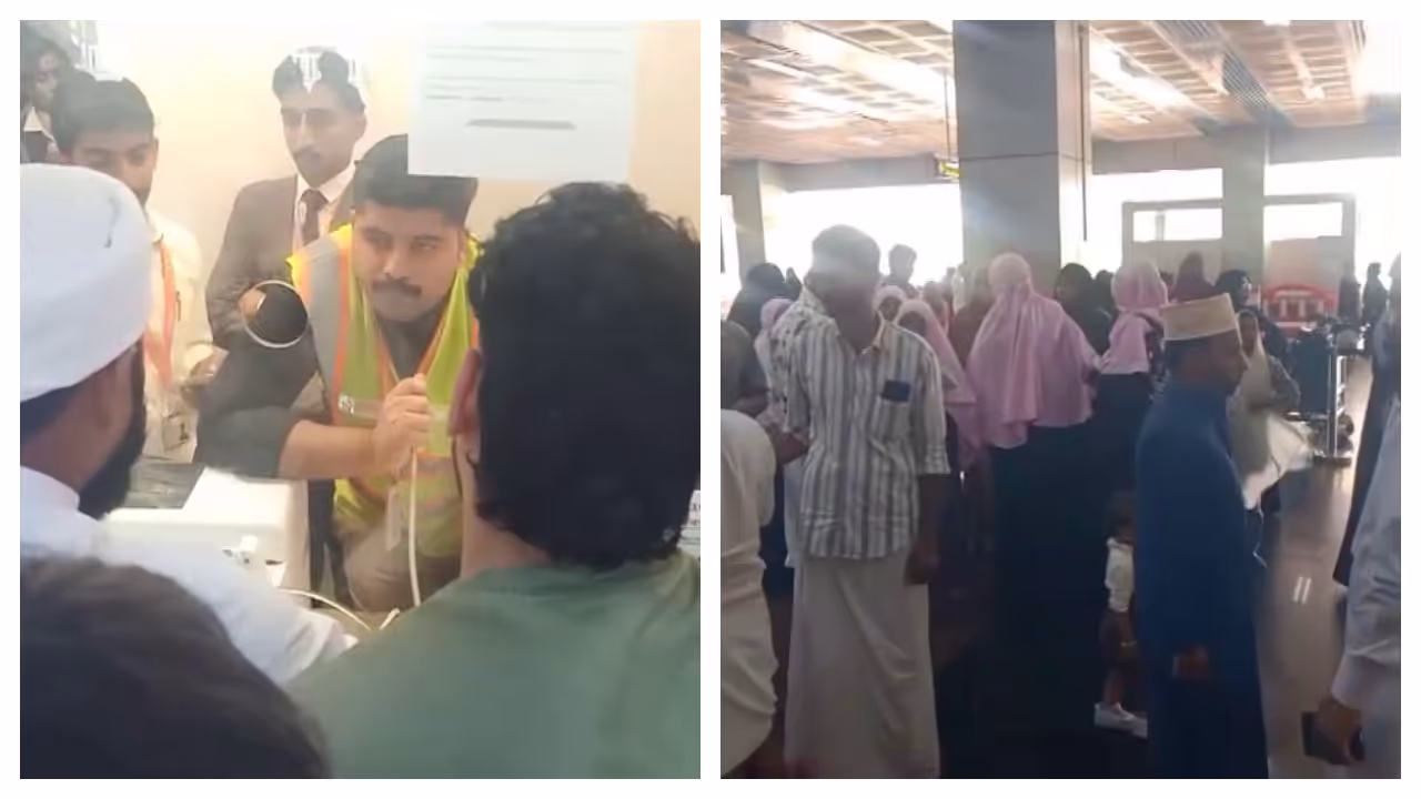 Air India Flight Delay Leaves Umrah Pilgrims Stranded at Karipur Airport Air India Flight Delay Leaves Umrah Pilgrims Stranded at Karipur Airport