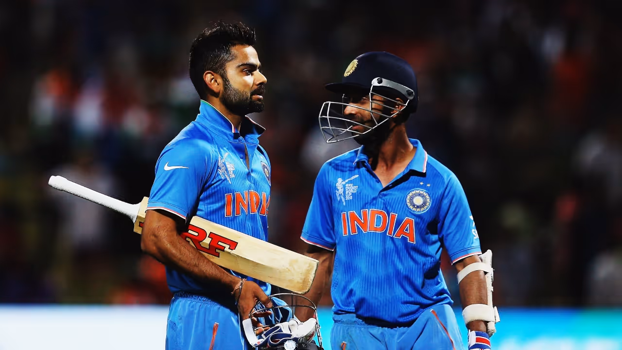 Virat Kohli and Ajinkya Rahane Virat Kohli and Ajinkya Rahane