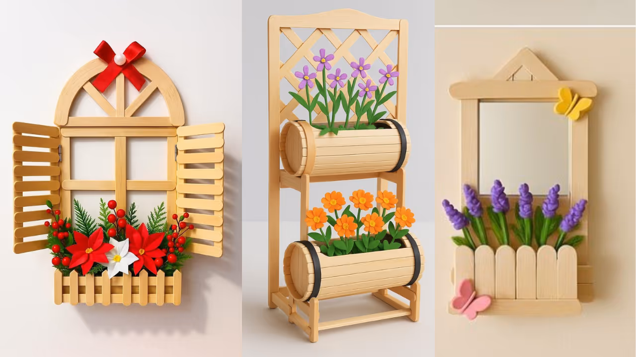 ice cream stick planter ideas ice cream stick planter ideas