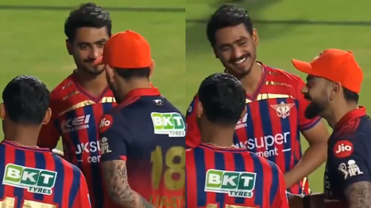 LSG Player Touched Virat Kohli's Feet LSG Player Touched Virat Kohli's Feet
