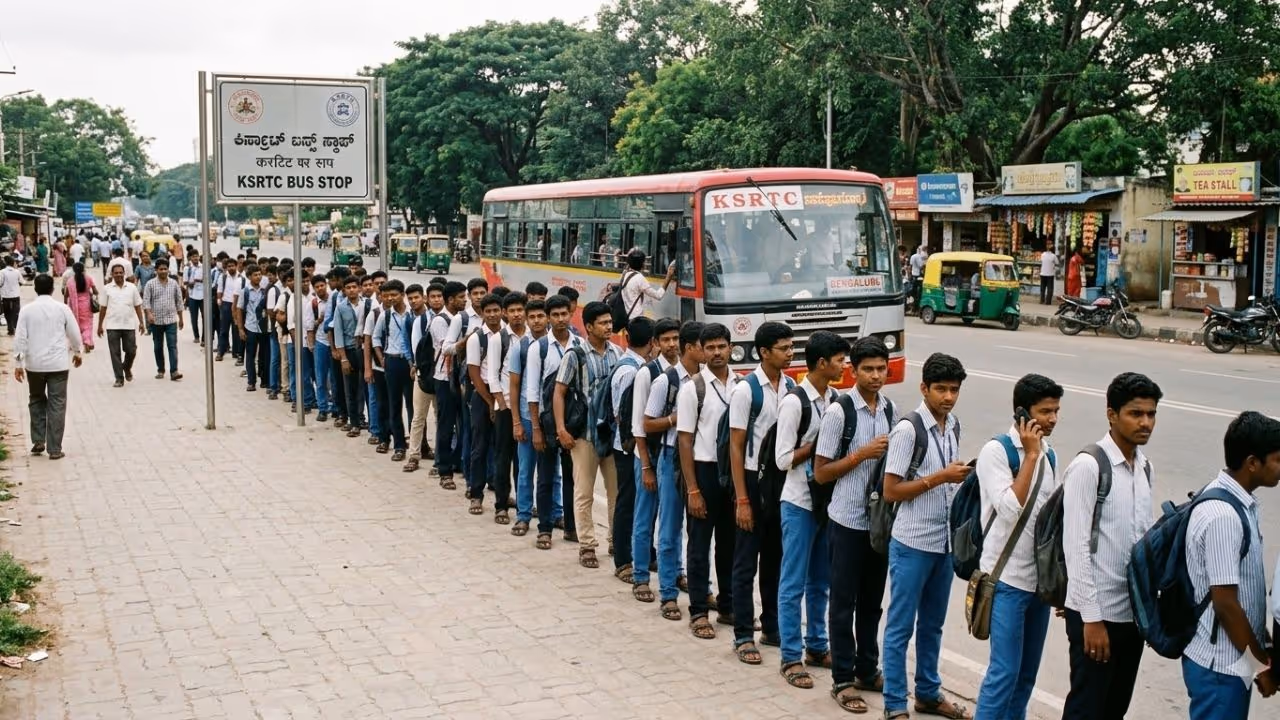 Koppal students struggle as bus pass portal faces technical issues Koppal students struggle as bus pass portal faces technical issues