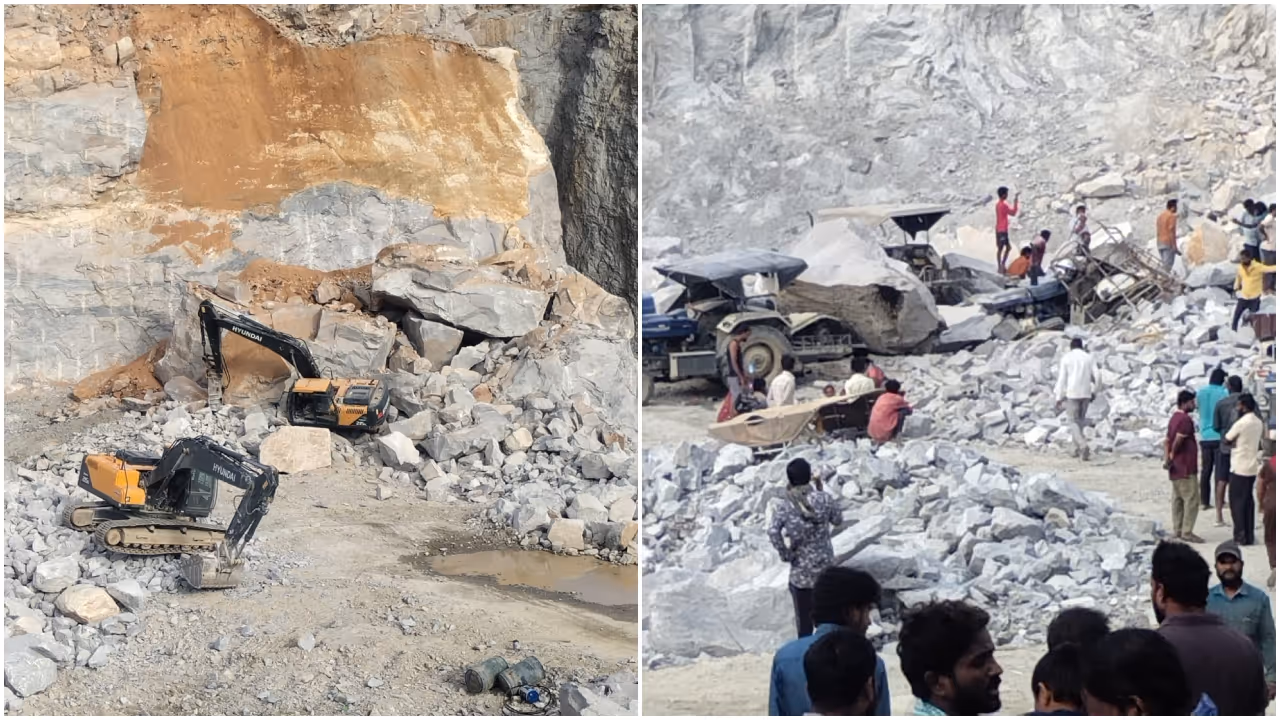 Massive rock collapse kills Seven workers at Bengaluru stone quarry Massive rock collapse kills Seven workers at Bengaluru stone quarry
