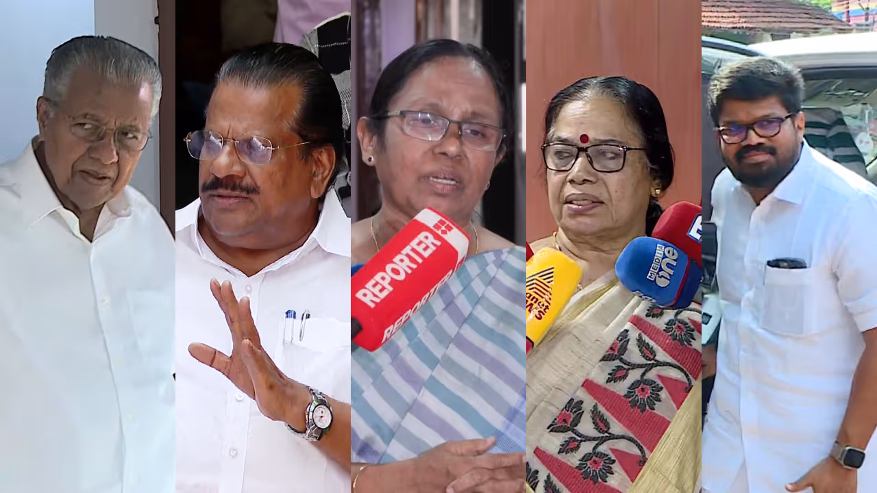 pinarayi, jayarajan, shylaja, sreemathy, ragesh pinarayi, jayarajan, shylaja, sreemathy, ragesh