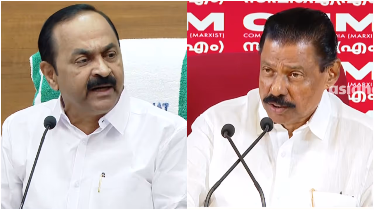 M V Govindan on V D satheesan M V Govindan on V D satheesan
