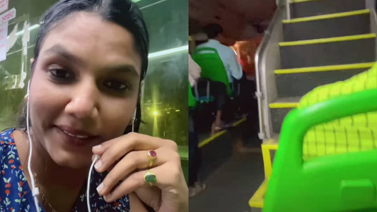Mumbai Woman Feels Safe on Late Night Bus Full of Men in Viral Video Mumbai Woman Feels Safe on Late Night Bus Full of Men in Viral Video