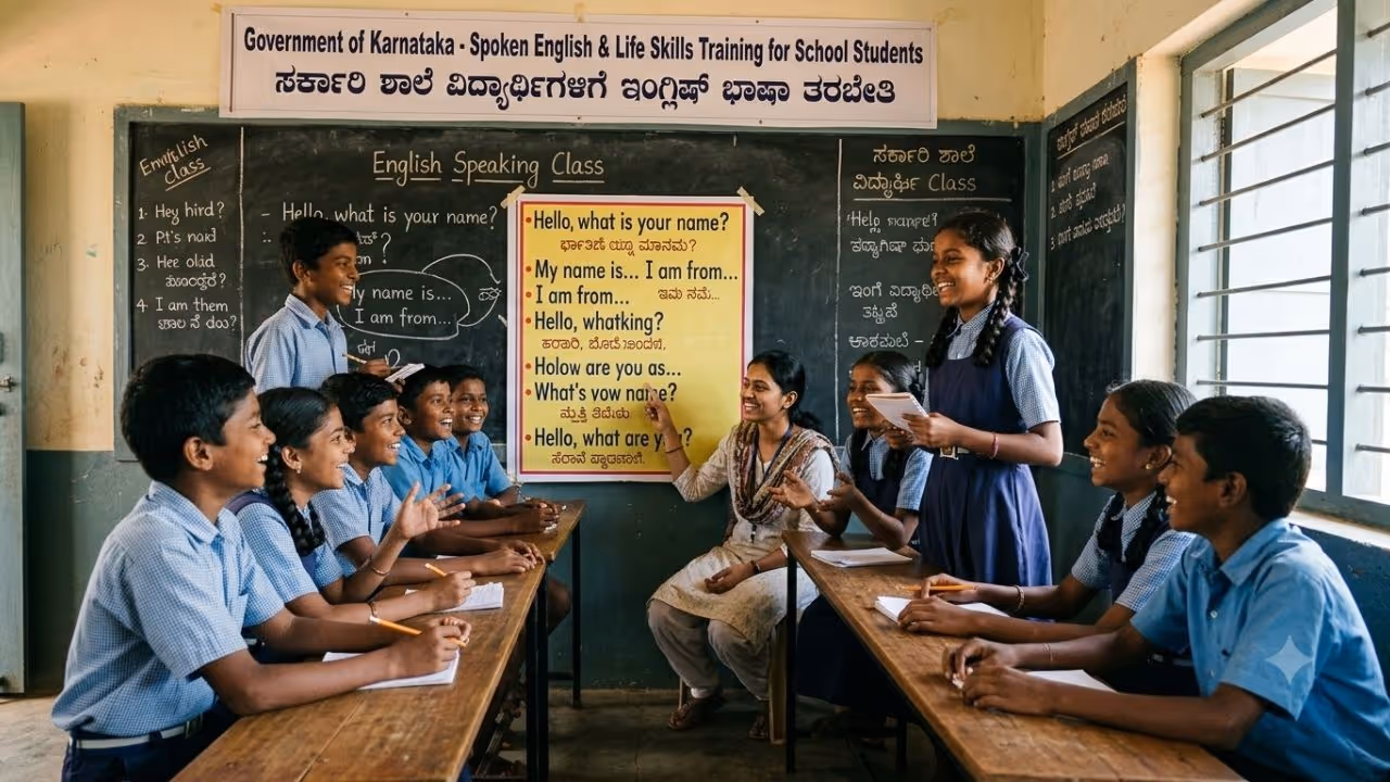 Karnataka to launch Spoken English training in 1,919 schools Karnataka to launch Spoken English training in 1,919 schools