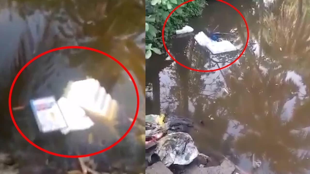 Kultali Villagers threw the EVM machine and VPad Kultali Villagers threw the EVM machine and VPad