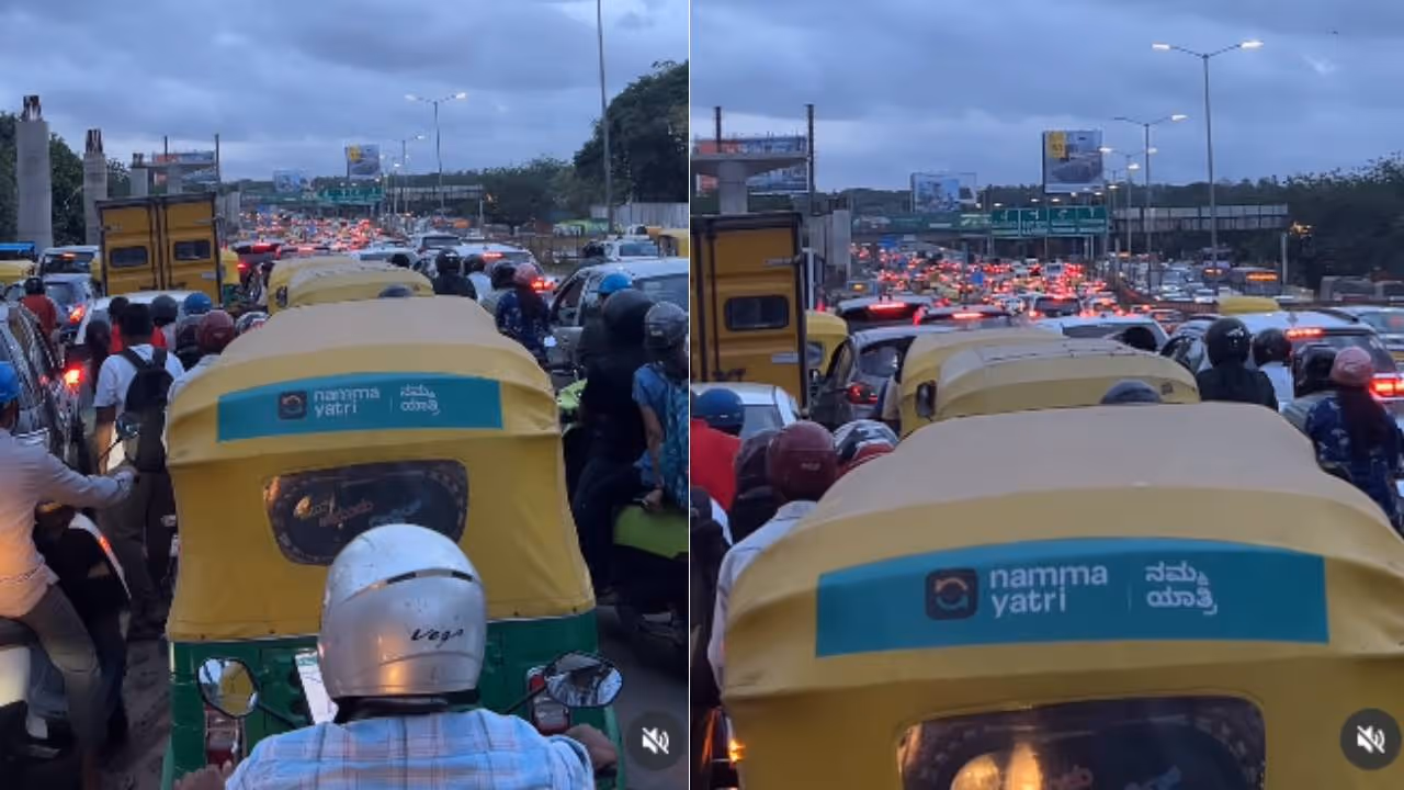 viral/ bengaluru traffic viral/ bengaluru traffic