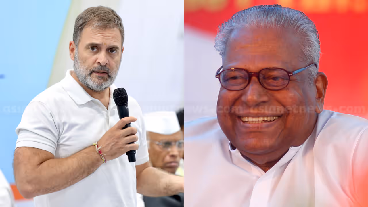 Rahul Gandhi, VS Achuthanandan Rahul Gandhi, VS Achuthanandan