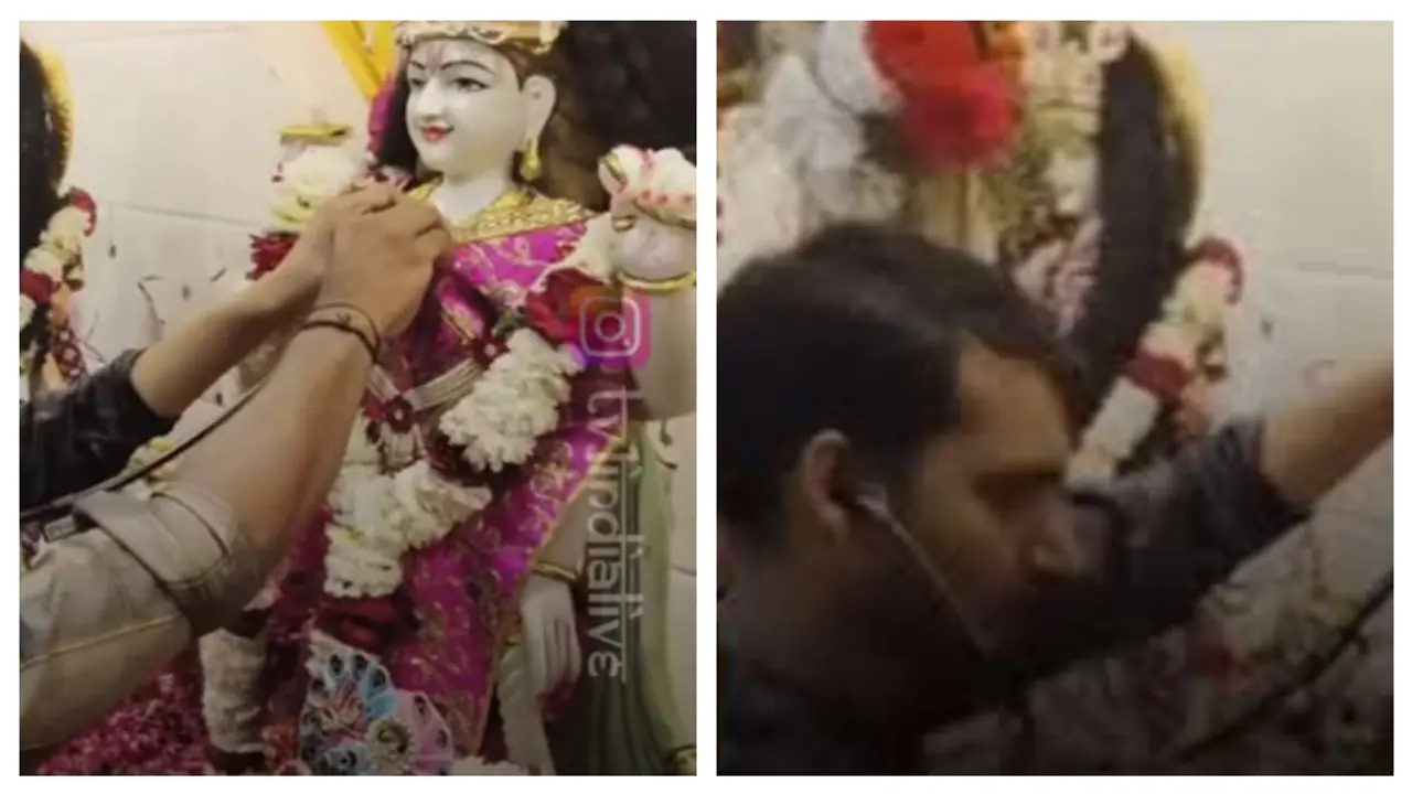 Doctor Called After Devotees Claim Heartbeat In Lord Idol Doctor Called After Devotees Claim Heartbeat In Lord Idol