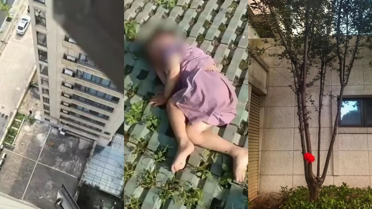 Child fall from 18th floor Child fall from 18th floor