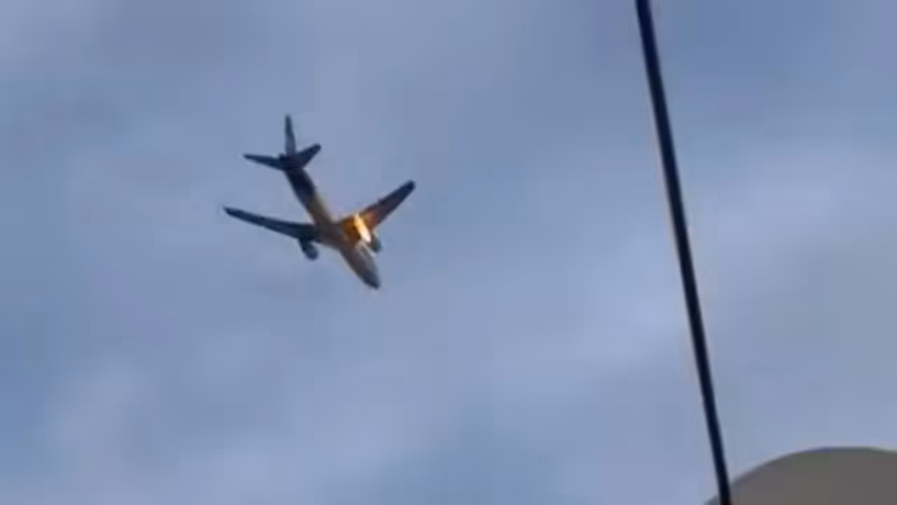cargo flight fire