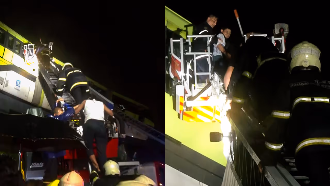 monorail break down in Mumbai monorail break down in Mumbai