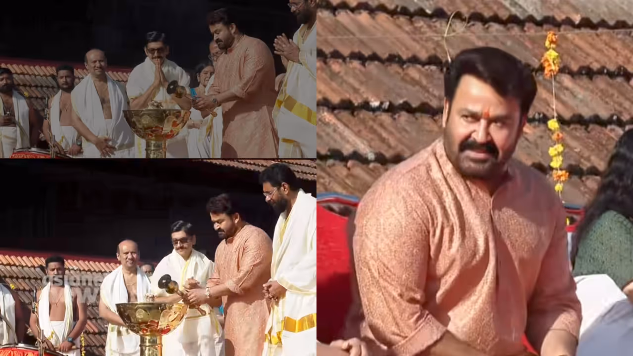 mohanlal at sree padmanabhaswami temple