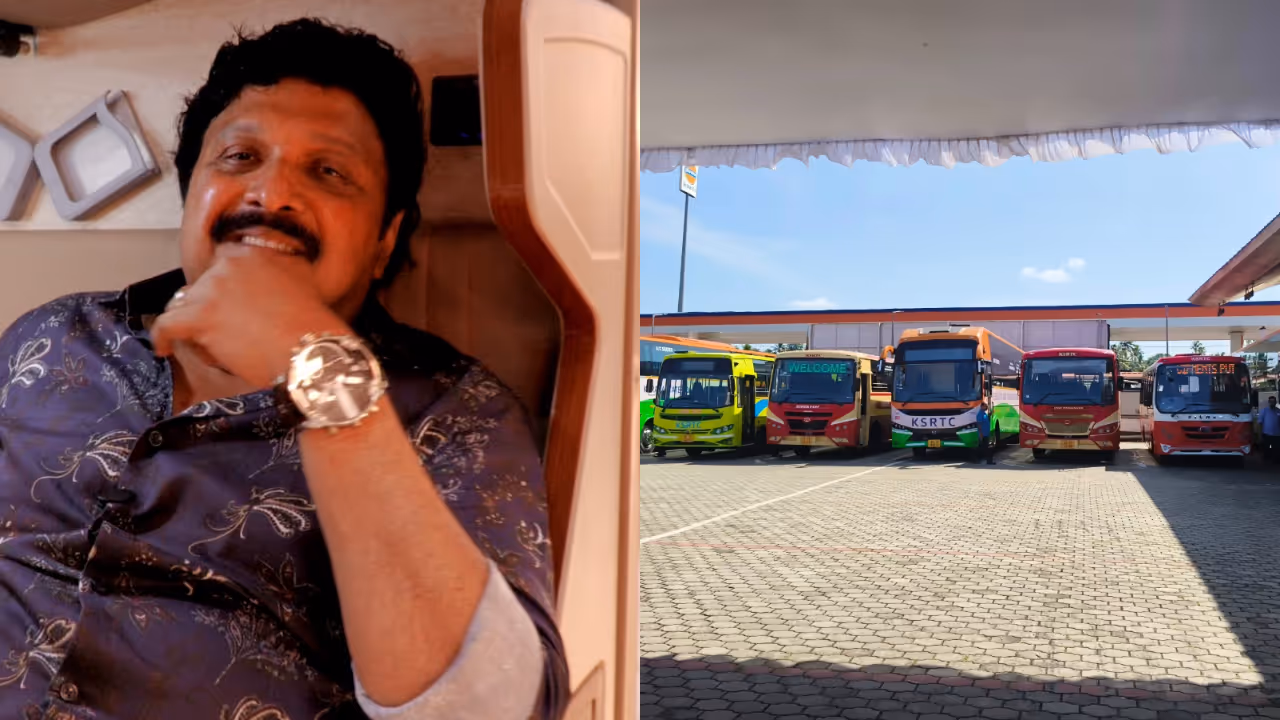 kb ganeshkumar new ksrtc bus