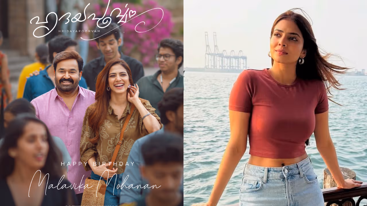 Malavika Mohanan and Mohanlal in Hridayapoorvam Malavika Mohanan and Mohanlal in Hridayapoorvam