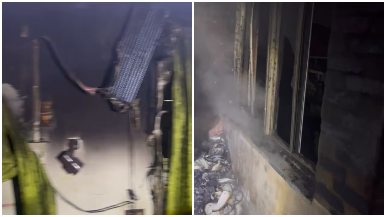 short circuit in ac house catches fire in TVM short circuit in ac house catches fire in TVM