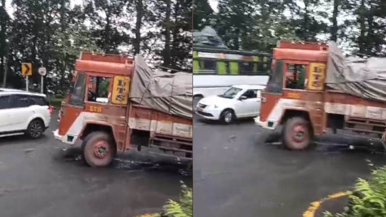 lorry sruck in Thamarassery churam lorry sruck in Thamarassery churam