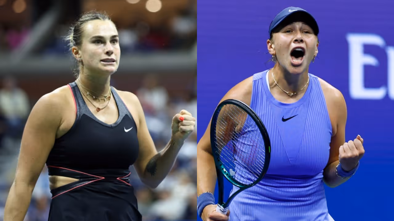 Aryna Sabalenka and Amanda Anisimova