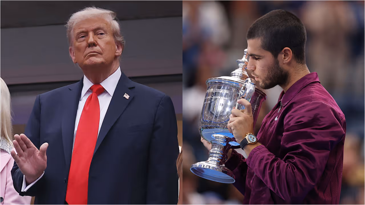 Donald Trump and Carlos Alcaraz Donald Trump and Carlos Alcaraz
