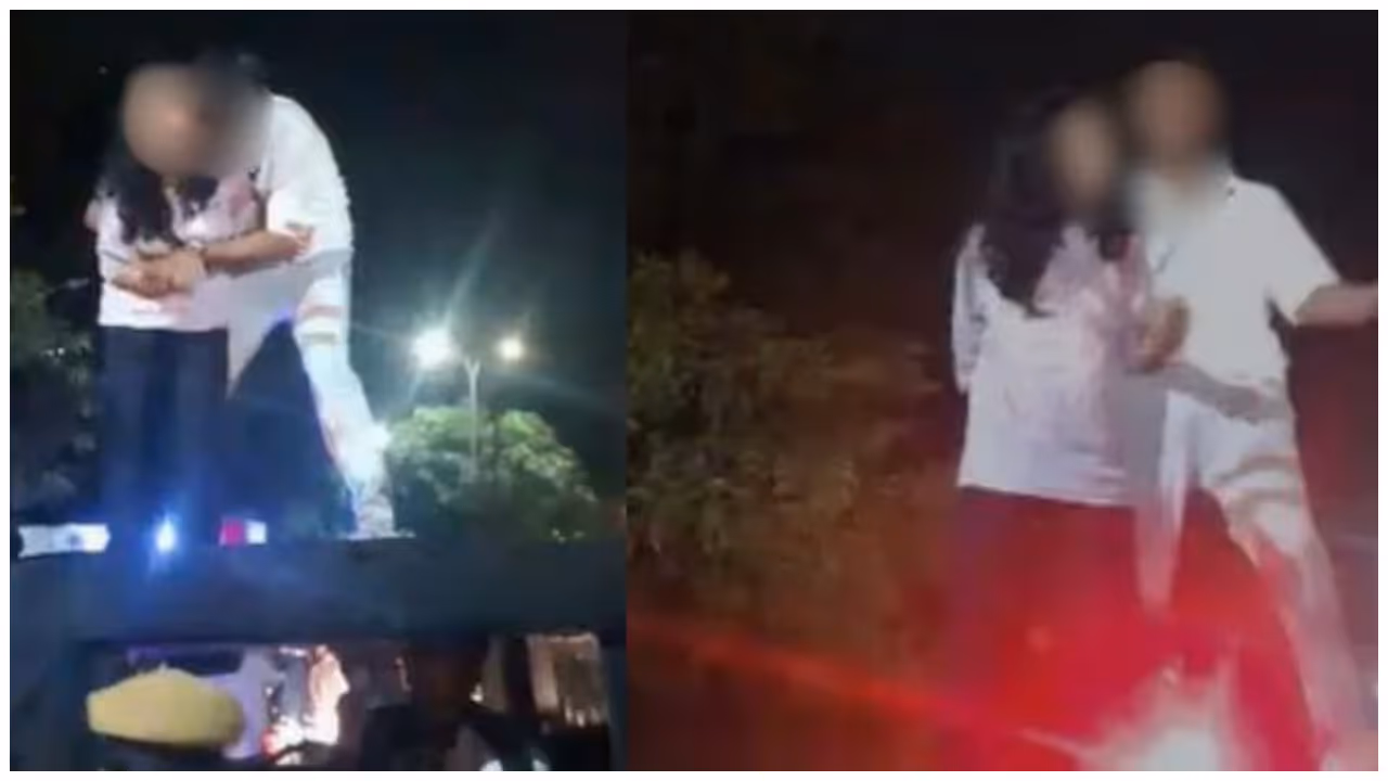 police jeep teen girl