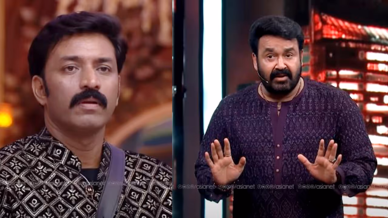 mohanlal questions bad words by shanavas shanu in bigg boss malayalam season 7