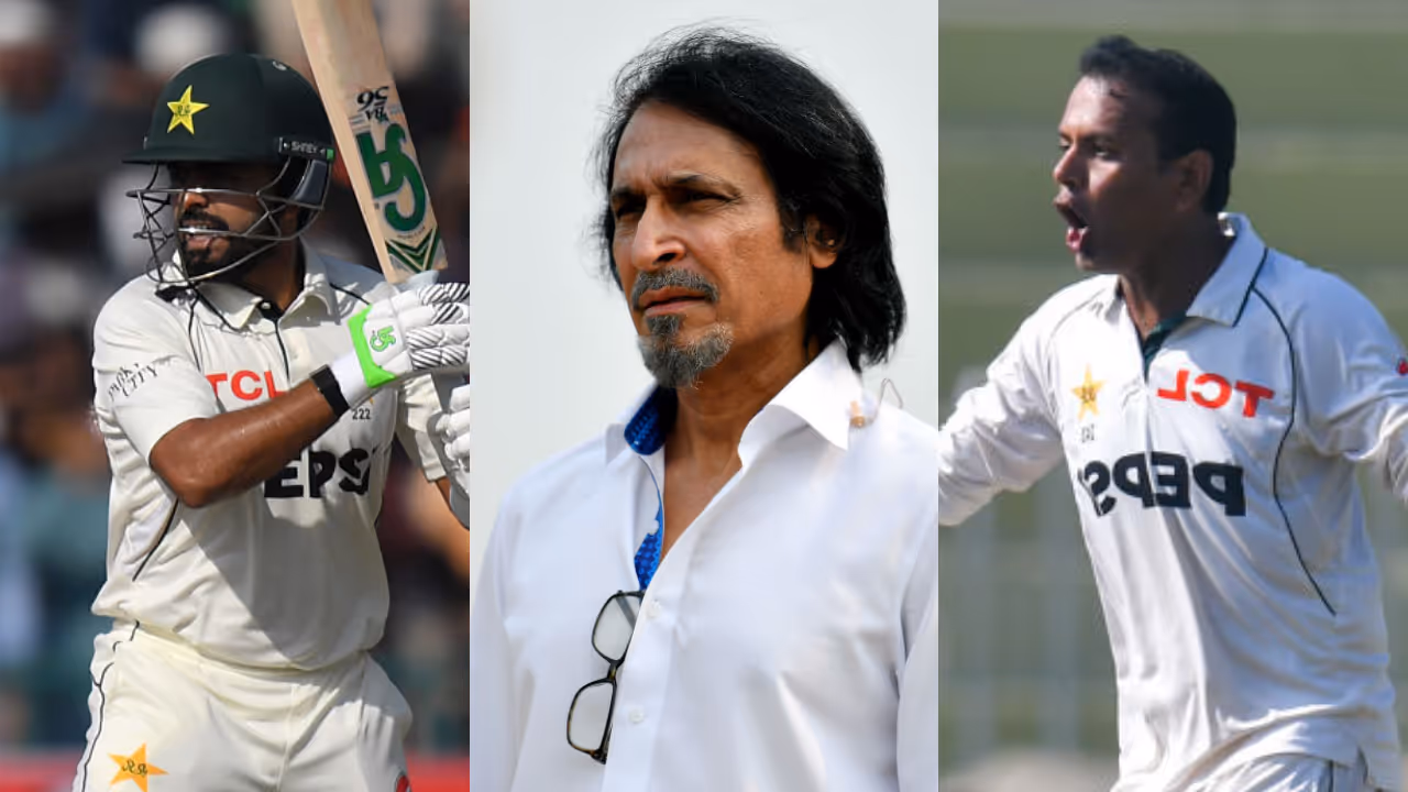 Babar Azam, Ramiz Raja, and Noman Ali