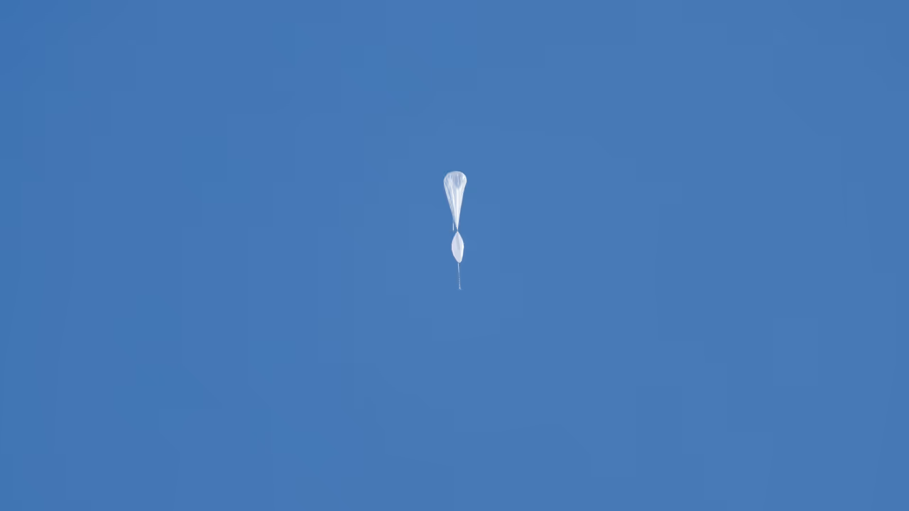 mysterious balloons flying