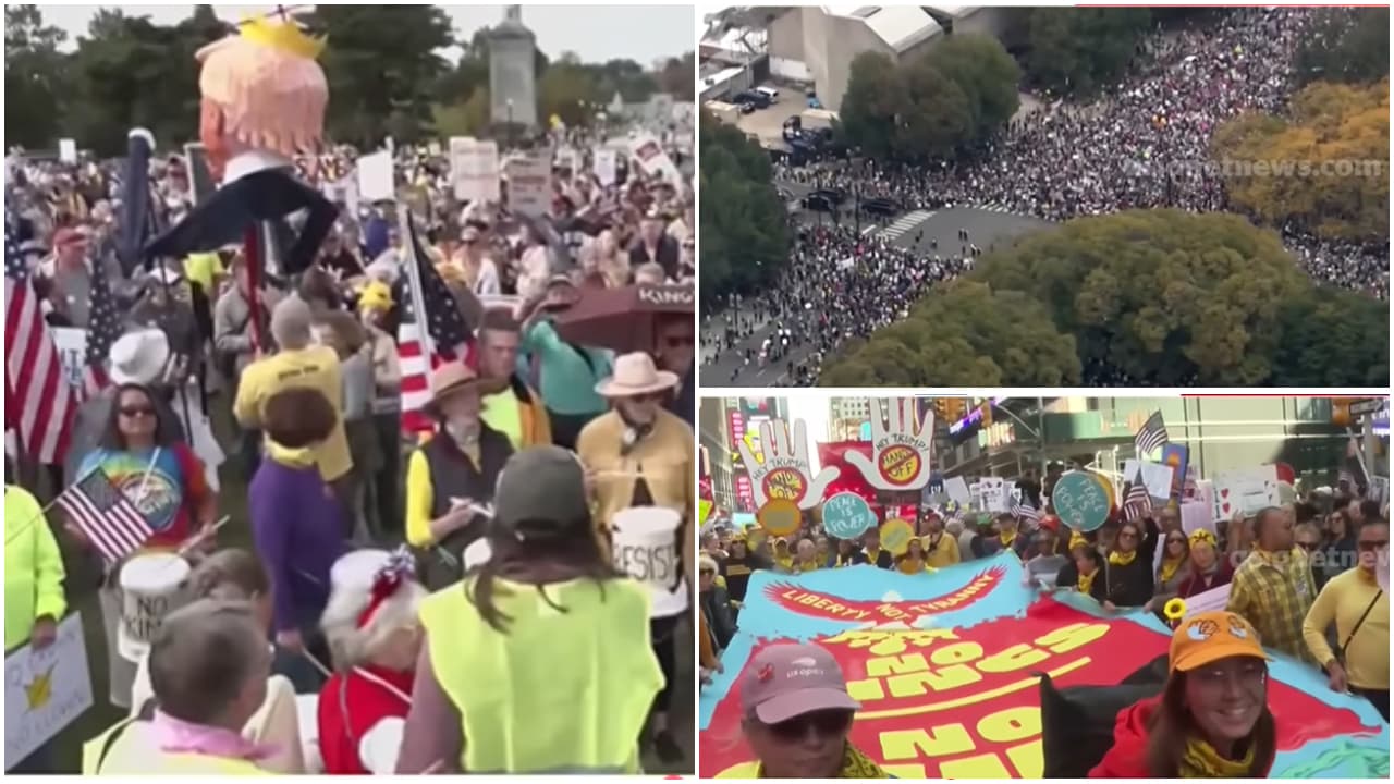 No Kings March protest USA No Kings March protest USA