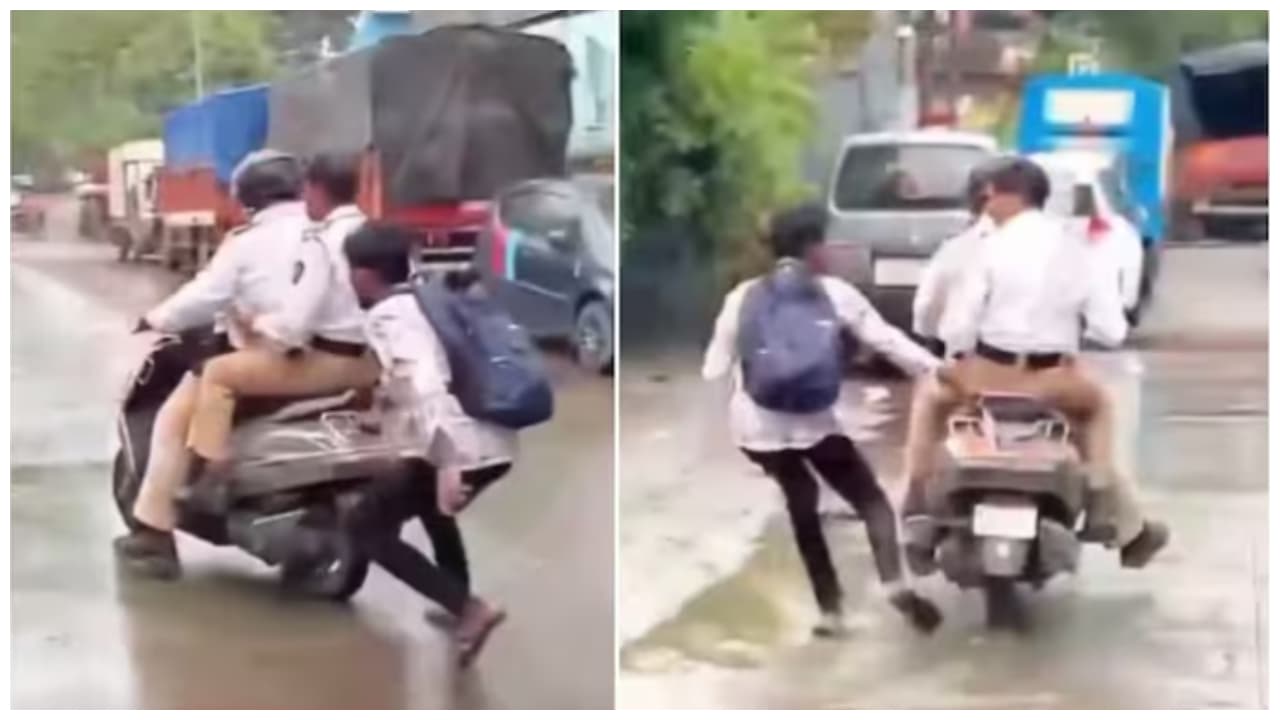 bike rider halts police