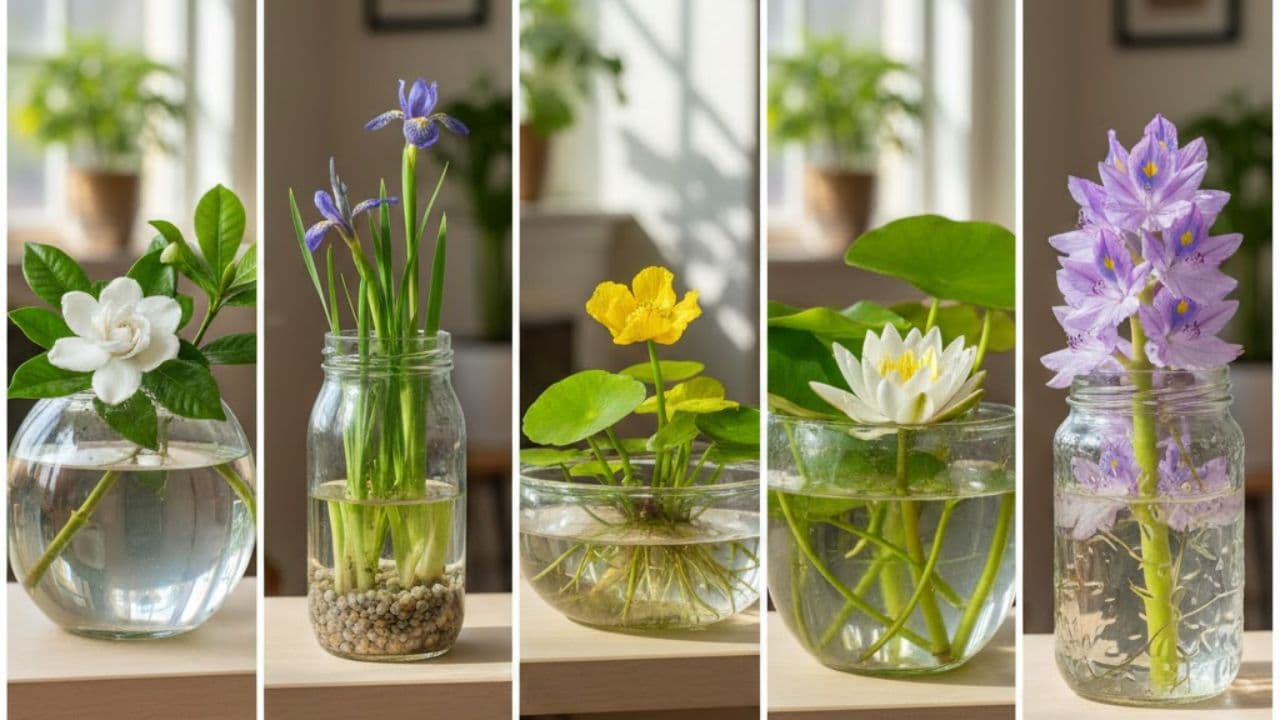 water grow flower plants for indoor gardening