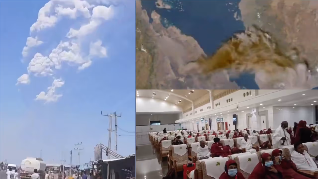 ethipia volcano eruption kochi airport