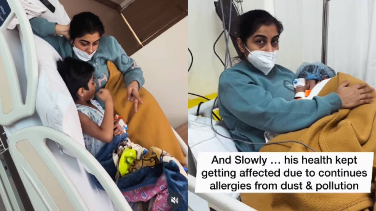 Noida mom says delhi pollution landed her child in surgery Noida mom says delhi pollution landed her child in surgery