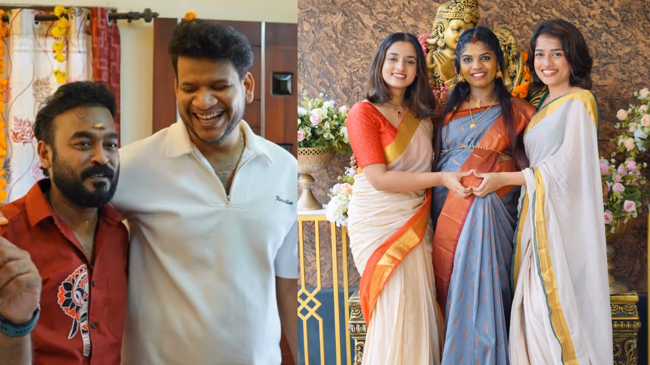 bigg boss malayalam co contestants participated in appani sarath wife valaikappu bigg boss malayalam co contestants participated in appani sarath wife valaikappu