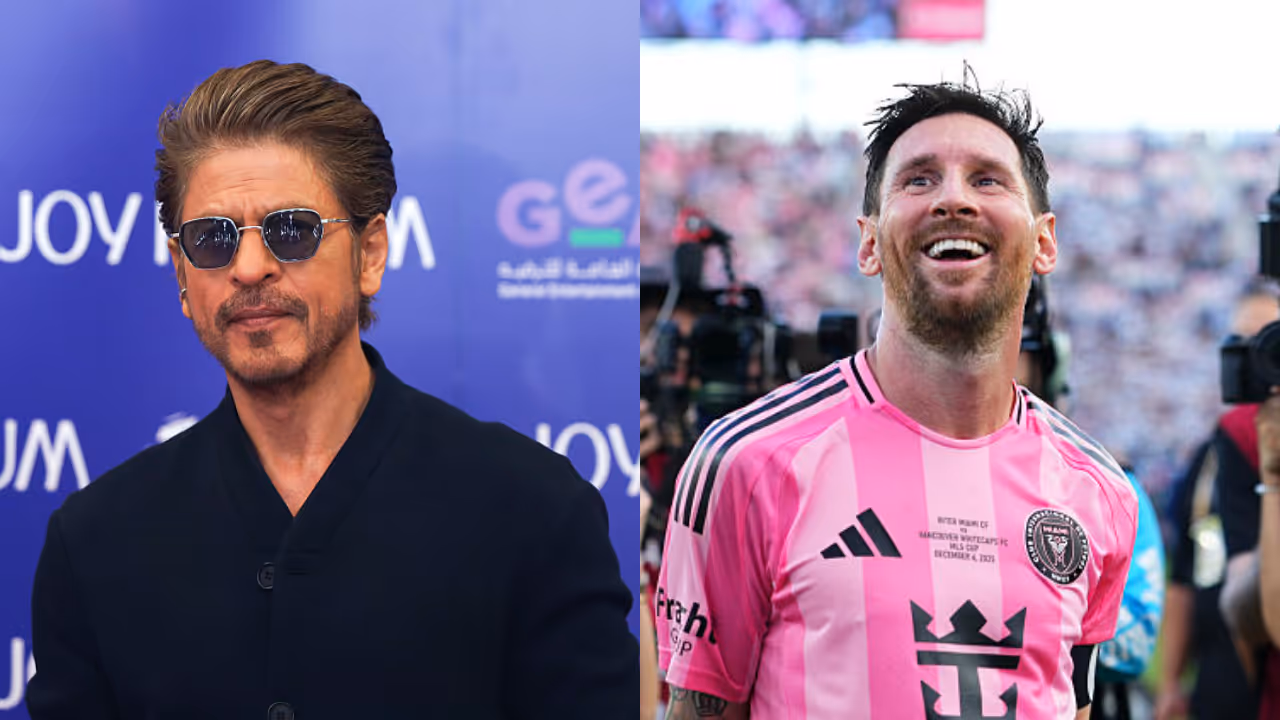 Shah Rukh Khan and Lionel Messi Shah Rukh Khan and Lionel Messi