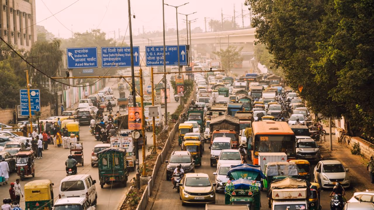 India traffic 