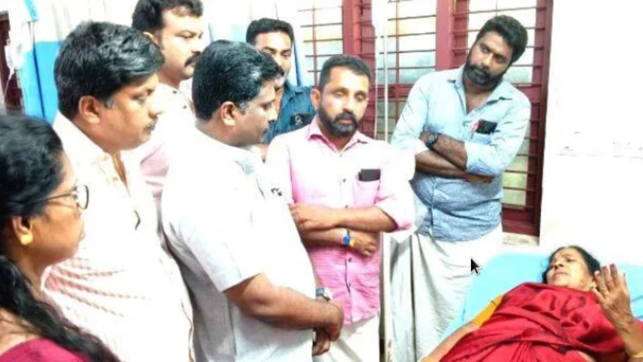 BJP woman member attacked BJP woman member attacked