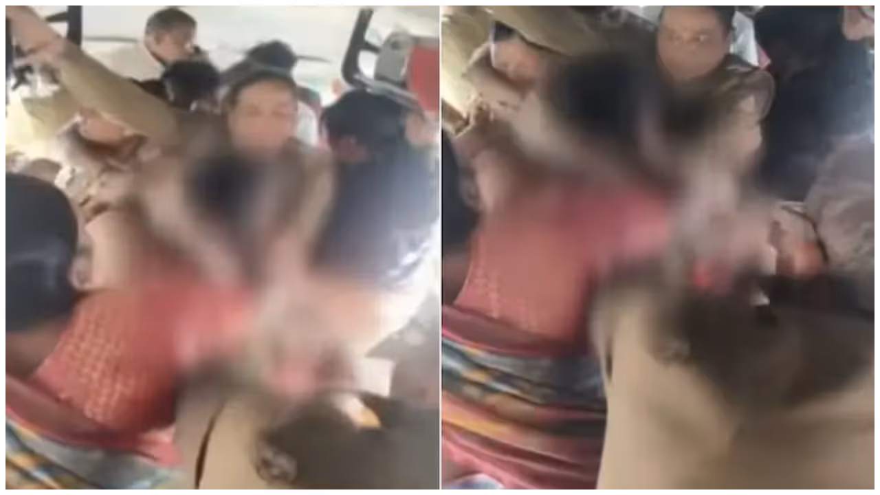 bjp women leader assault bjp women leader assault