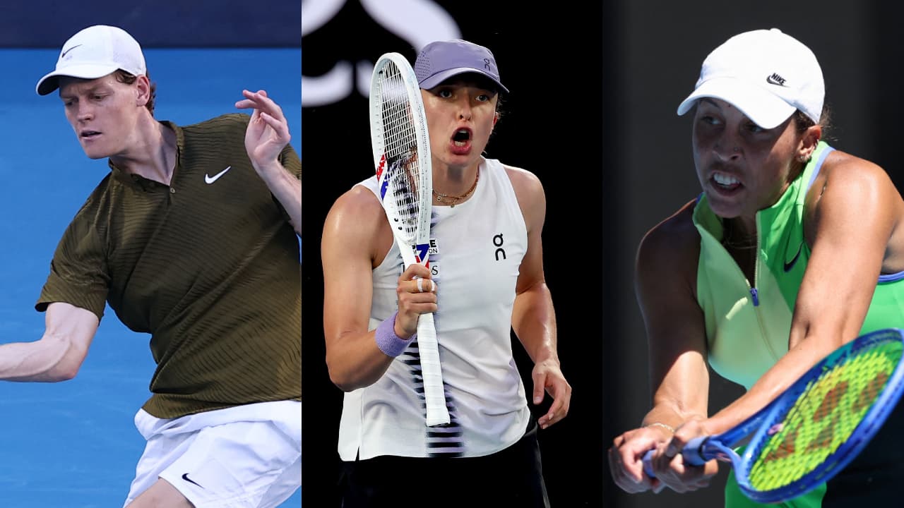 Jannik Sinner, Iga Swiatek, and Madison Keys Jannik Sinner, Iga Swiatek, and Madison Keys