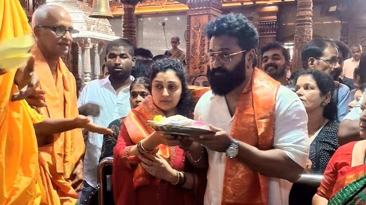 Rishab Shetty visit Anegudde Ganapathi temple Rishab Shetty visit Anegudde Ganapathi temple