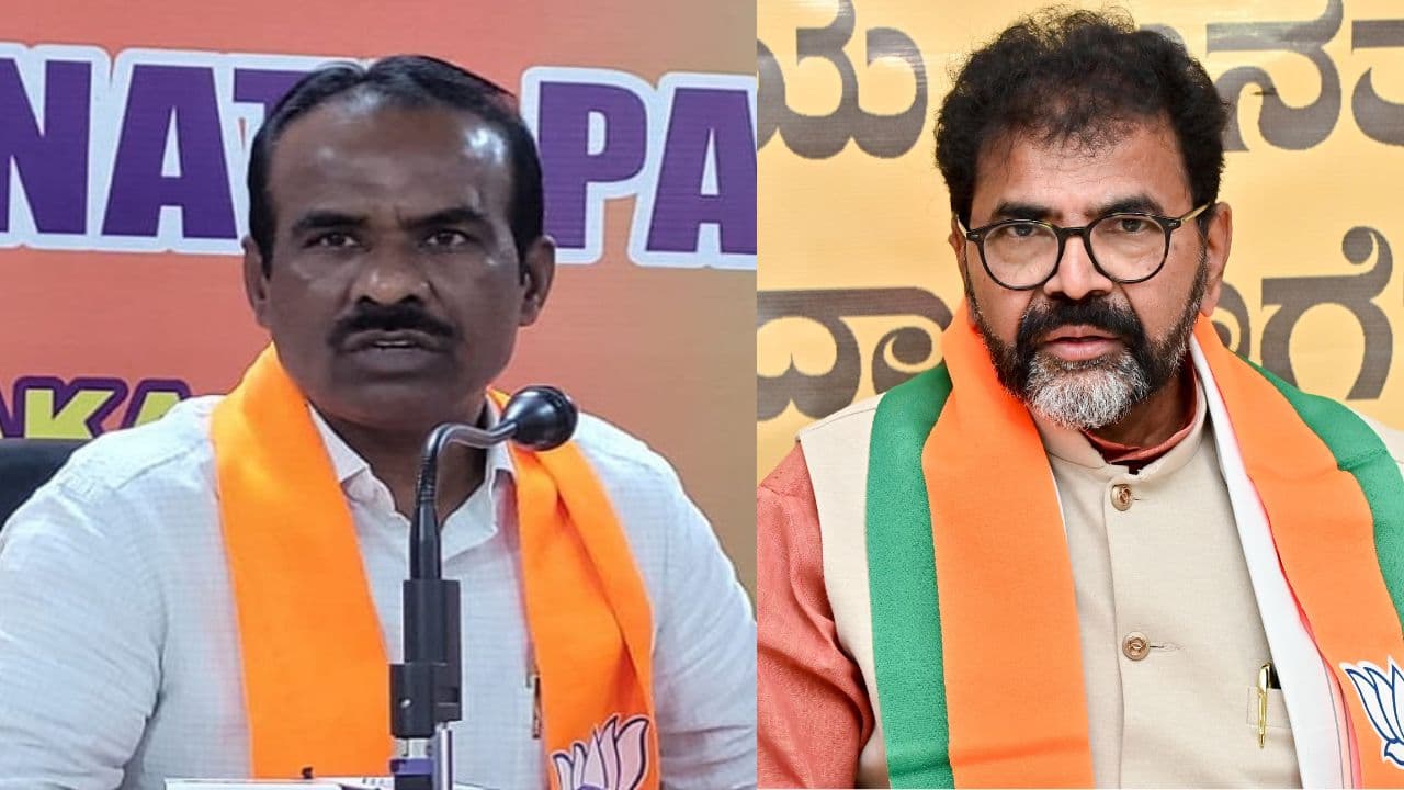 MLC Ravikumar and Chalavadi Narayanaswamy MLC Ravikumar and Chalavadi Narayanaswamy