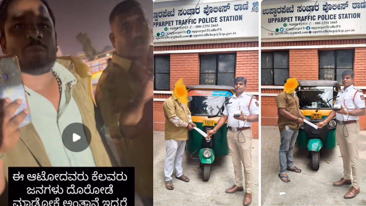 Bengaluru Auto Driver fined Bengaluru Auto Driver fined
