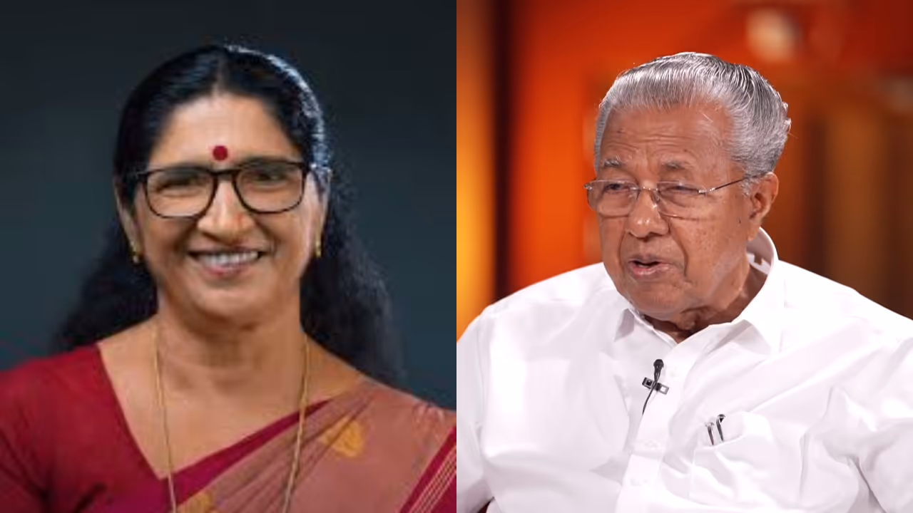 PK Syamala and Pinarayi Vijayan PK Syamala and Pinarayi Vijayan