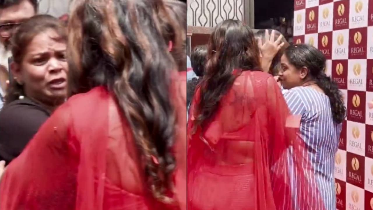 a lady fan kissed manju warrier forcefully at an inauguration venue viral video a lady fan kissed manju warrier forcefully at an inauguration venue viral video