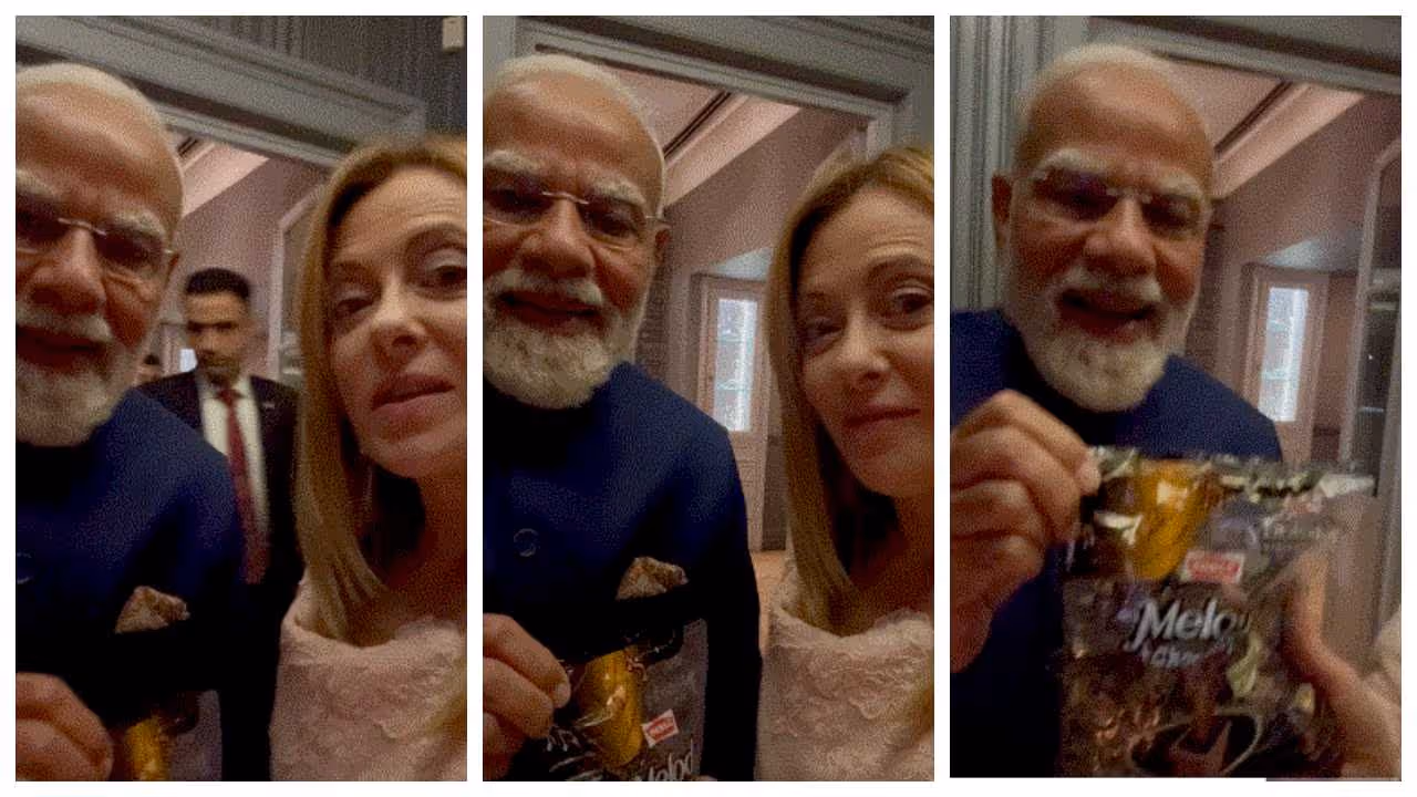 Modi with Meloni Modi with Meloni