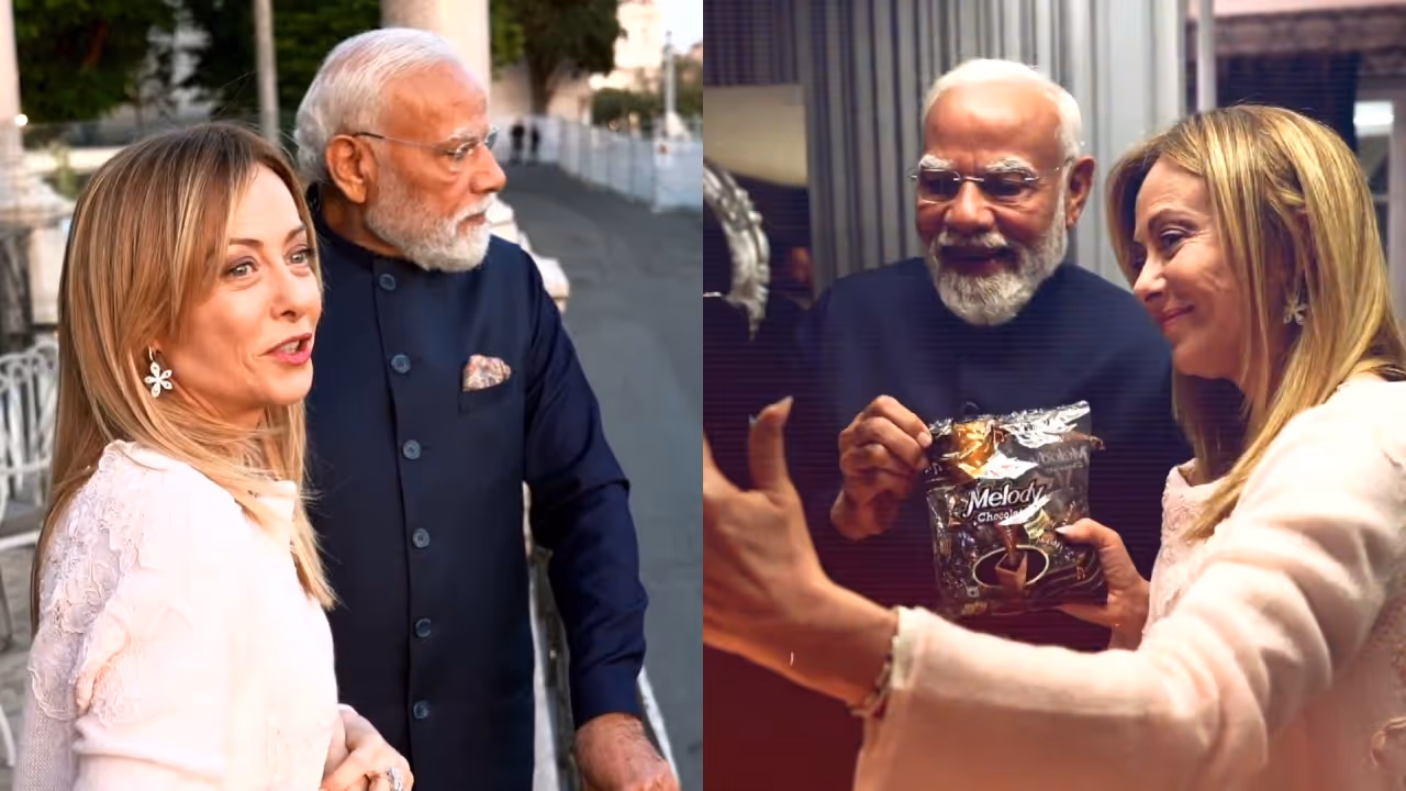 Narendra Modi Giorgia Meloni Narendra Modi Giorgia Meloni
