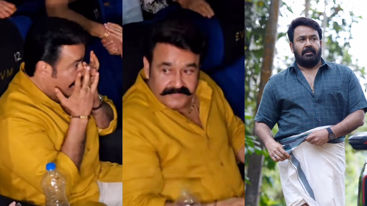 mohanlal in tears after watching drishyam 3 viral video mohanlal in tears after watching drishyam 3 viral video