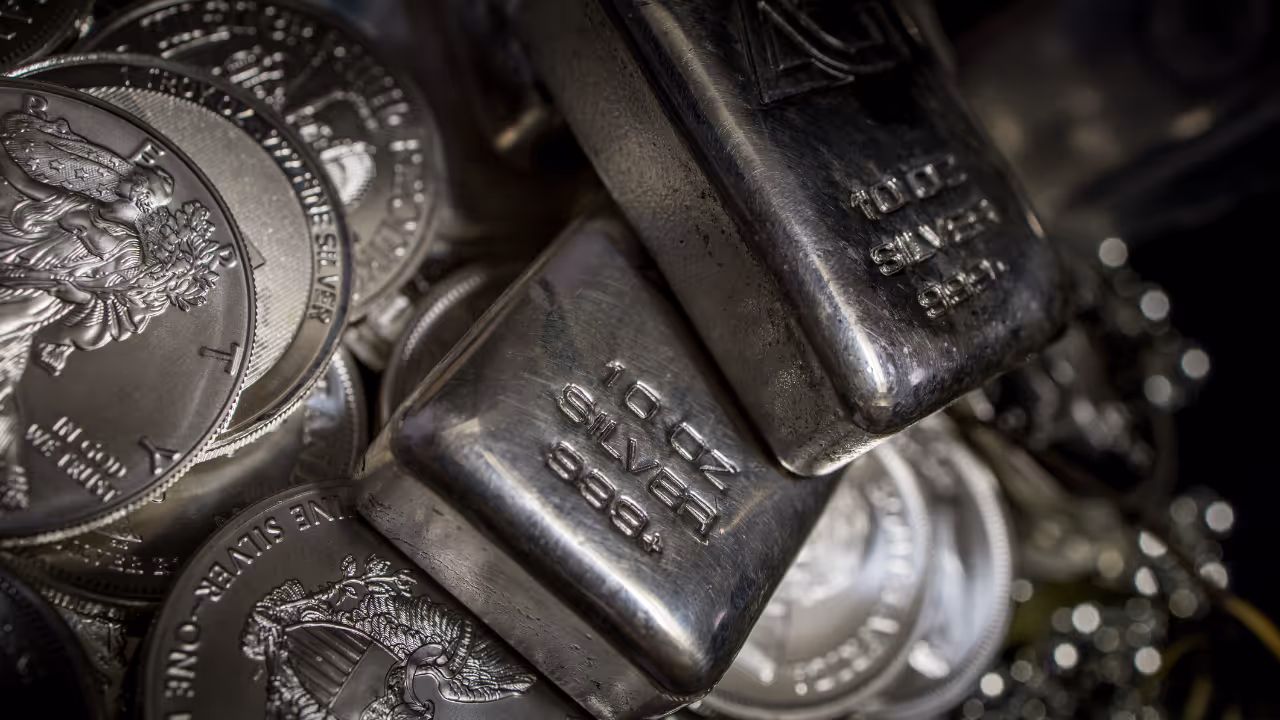 Silver coin bar Silver coin bar